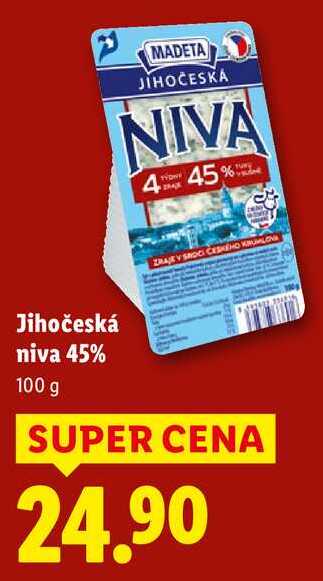 Jihočeská niva 45%, 100 g 