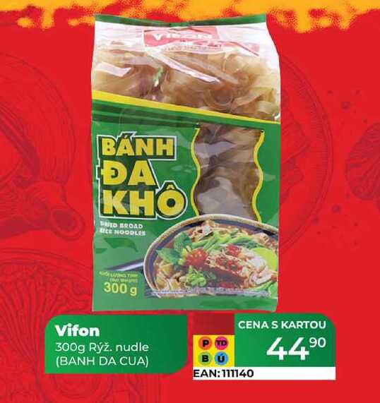 Vifon 300g Rýž. nudle (BANH DA CUA)  