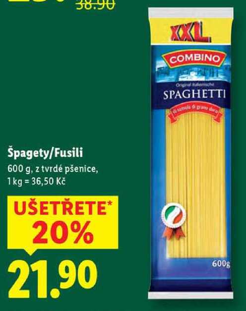 Špagety/Fusili, 600 g