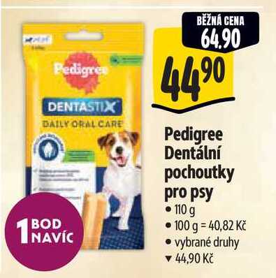 Pedigree Dentální pochoutky pro psy 110 g