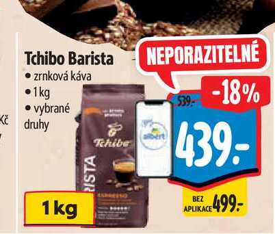 Tchibo Barista zrnková káva 1kg