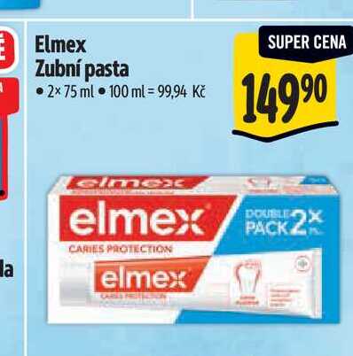   Elmex Zubní pasta  2x75 ml 