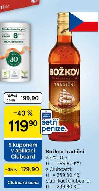 Božkov Tradiční 33 %, 0,5 l