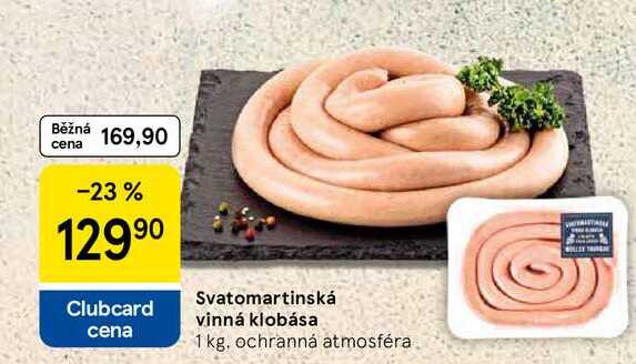 Svatomartinská vinná klobása, 1 kg
