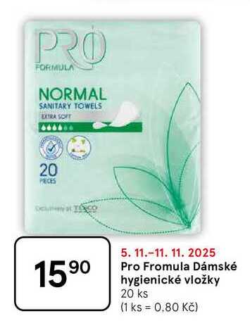 Pro Fromula Dámské hygienické vložky, 20 ks