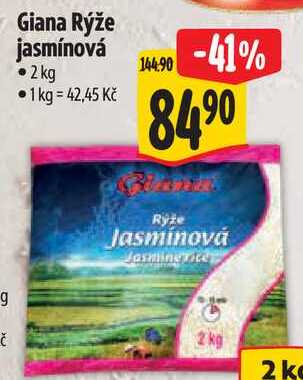 Giana Rýže jasmínová, 2 kg
