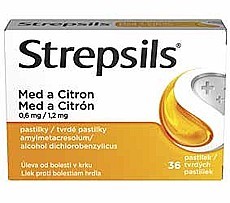 STREPSILS Med a Citron 36 pastilek