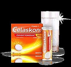 CELASKON® červený pomeranč 500 mg 30 šumivých tablet