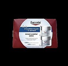 Eucerin HYALURON‑FILLER + ELASTICITY dárkové balení denní a noční krém, 2× 50 ml, Eucerin HYALURON‑FILLER + 3× EFFECT dárkové balení denní a noční krém, 2× 50 ml