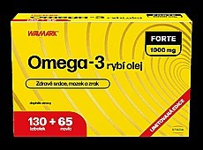 Walmark Omega-3 FORTE rybí olej 1000 mg 130 + 65 tobolek NAVÍC