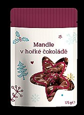 BENU Mandle v hořké čokoládě BENU Mandle v mléčné čokoládě 175 g