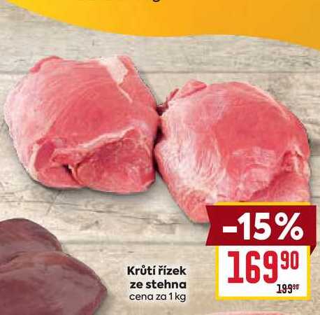 Krůtí řízek ze stehna cena za 1 kg