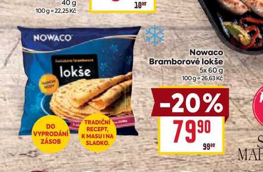 Nowaco Bramborové lokše 5x 60g