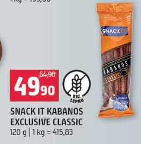 Snack it kabanos exclusive classic 120g