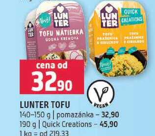 Lunter tofu 140-190g
