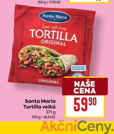 Santa Maria Tortilla velká 371 g