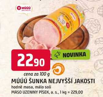 ŠUNKA NEJVYŠŠÍ JAKOSTI 100g