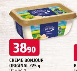 CRÈME BONJOUR ORIGINAL 225 g