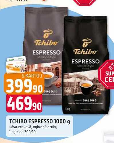 TCHIBO ESPRESSO 1000 g káva zrnková