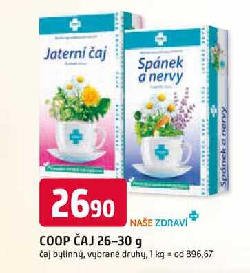 COOP ČAJ 26-30 g čaj bylinný