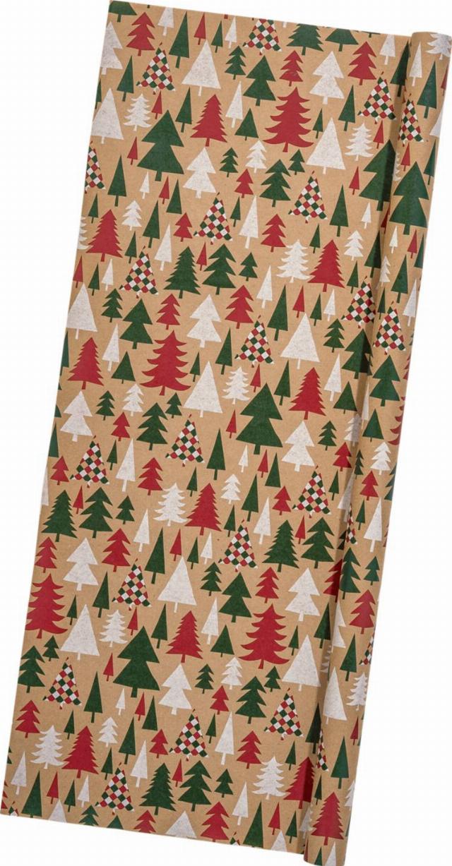 LIV&BO Dárkový balící papír stromky 5 m