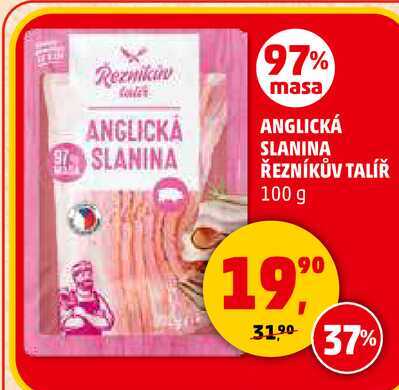 ANGLICKÁ SLANINA ŘEZNÍKŮV TALÍŘ, 100 g 
