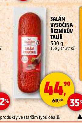 SALÁM VYSOČINA ŘEZNÍKŮV TALÍŘ, 300 g 
