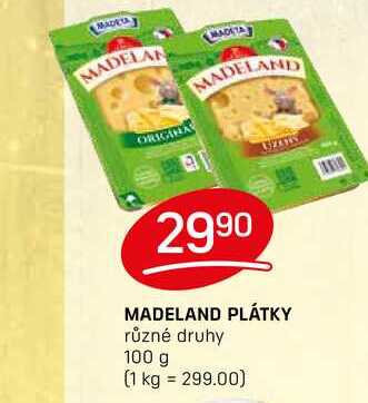 MADELAND PLÁTKY různé druhy 100g