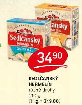 SEDLČANSKÝ HERMELÍN různé druhy 100g