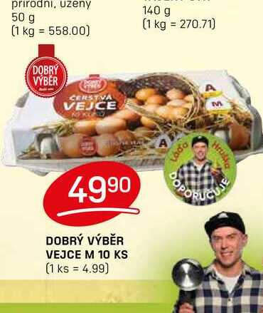 DOBRÝ VÝBĚR VEJCE M 10 KS