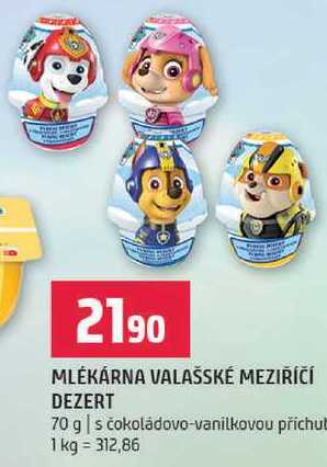 MLÉKÁRNA VALAŠSKÉ MEZIŘÍČÍ DEZERT 70 g