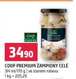 COOP PREMIUM ŽAMPIONY CELÉ 170 g 