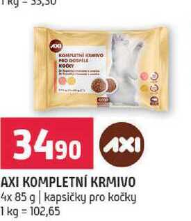 Axi kompletní krmivo pro kočky 4x85g