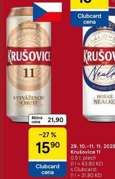KRUŠOVICE 11, plech, 0,5 l