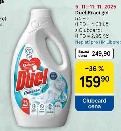 Duel Prací gel, 54 PD  