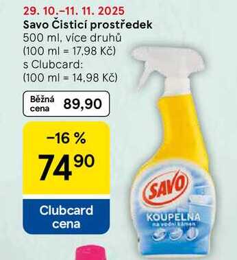 Savo Čisticí prostředek, 500 ml, více druhů  