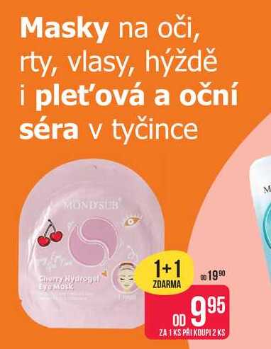 MONEYSUB Masky na oči, rty, vlasy, hýždě i pleťová a oční séra v tyčince
