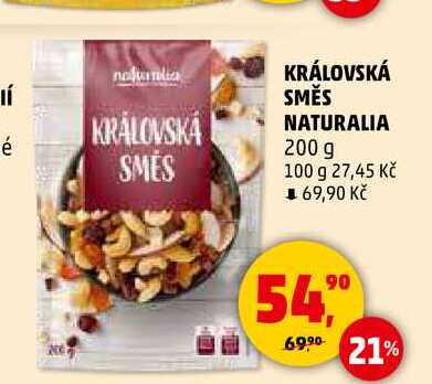 KRÁLOVSKÁ SMĚS NATURALIA, 200 g