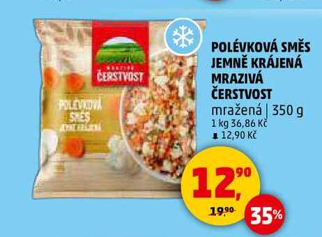 POLÉVKOVÁ SMĚS JEMNĚ KRÁJENÁ MRAZIVÁ ČERSTVOST, 350 g