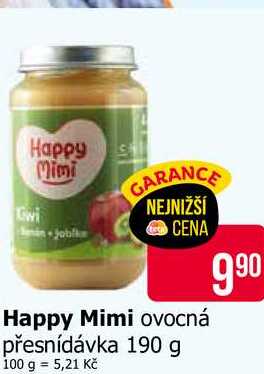 Happy Mimi ovocná přesnídávka 190 g 