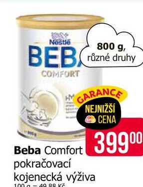 Beba Comfort pokračovací kojenecká výživa 800g