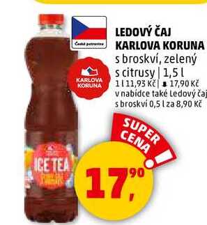 LEDOVÝ ČAJ KARLOVA KORUNA, 1,5 l