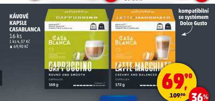 KÁVOVÉ KAPSLE CASABLANCA, 16 ks