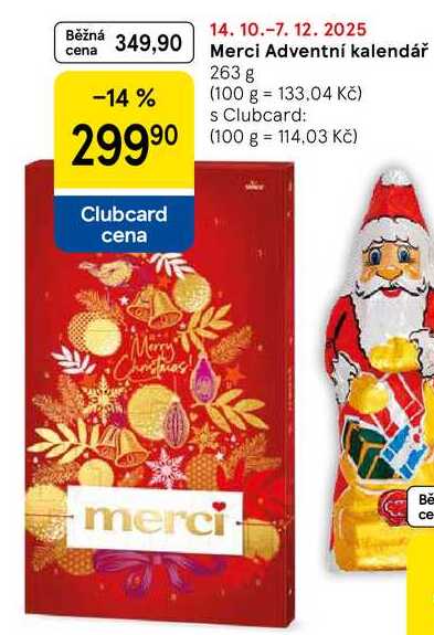 Merci Adventní kalendář, 263 g