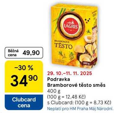 Podravka Bramborové těsto směs, 400 g  