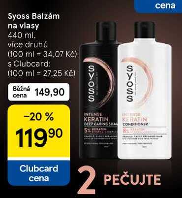 Syoss Balzám na vlasy, 440 ml. více druhů