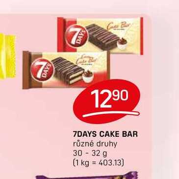 7DAYS CAKE BAR různé druhy 30-32 g