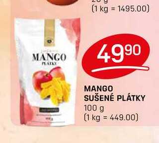 MANGO SUŠENÉ PLÁTKY 100 g  