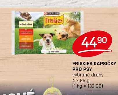FRISKIES KAPSIČKY PRO PSY vybrané druhy 4 x 85 g