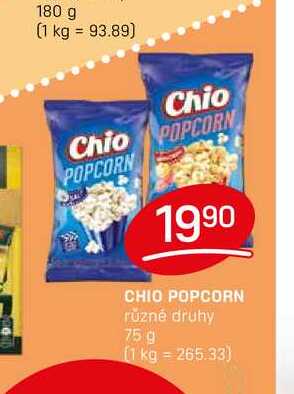 CHIO POPCORN různé druhy 75 g